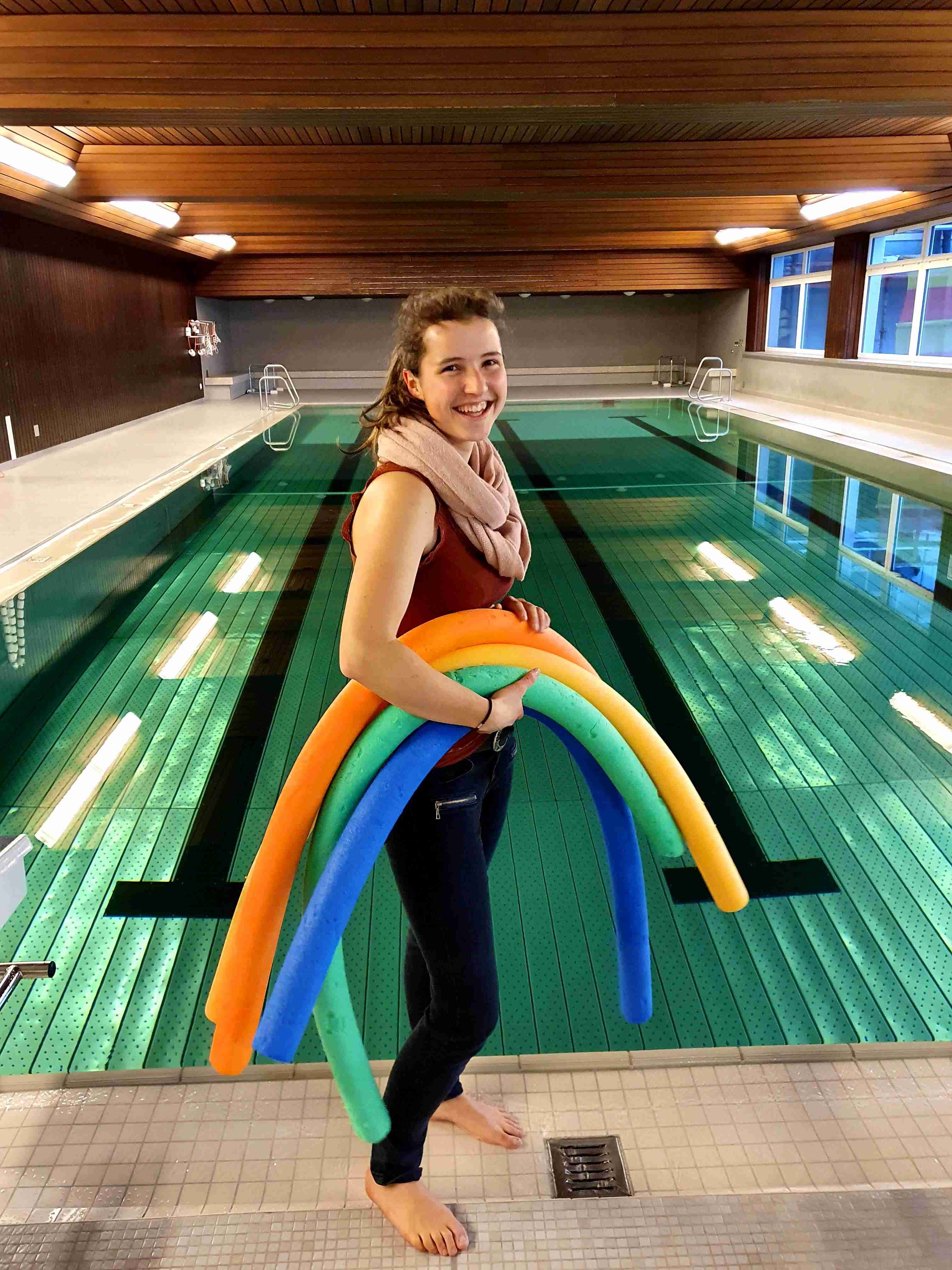 Schwimmlehrerin Claudia