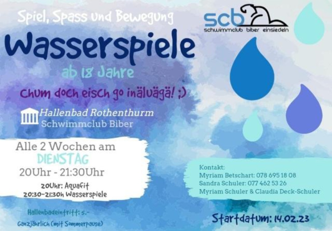 Wasserspiele Flyer